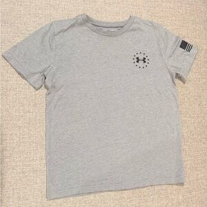 Under Armour Kids Light Gray Short Sleeve Tee